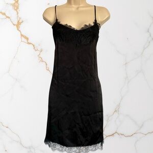 Zara Black Lace Slip Dress